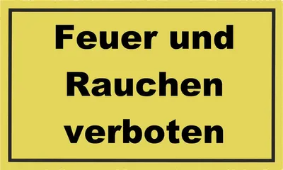 Produktbild von Conmetall Hinweisschild Feuer und Rauchen verboten 30  x 20 cm