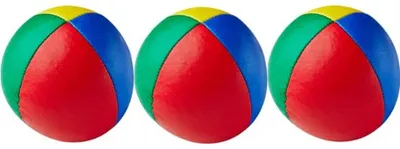 Jongleierbälle Premium, 4 Stück, Ø 67 mm, Kunstleder, glatt