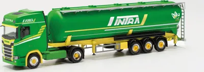 Produktbild von Herpa 316057 - 1/87 Scania CS 20 HD Silo-Sattelzug „Intra“ (Polen/Iłowa) - Neu