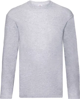 Image de Fruit of the Loom - T-shirt "Iconic 150 Classic" pour homme Manches longues BC4738 (5XL) (Gris chiné)