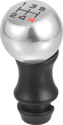 Produktbild von 5-Gang-Schaltknauf, Automatischer Getriebeschalthebel für Peugeot 106 1991-1996 206 1998-2010 Kunststoff Schwarz Silberfarben, 1 Stück