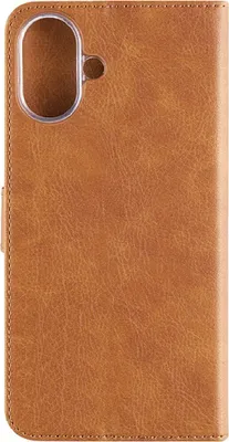 Zdjęcie produktu dla Etui na telefon komórkowy iPhone 16, Fixed Book Case Opus, brązowe