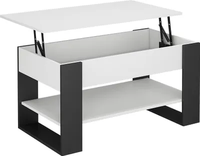 Produktbild von Couchtisch Vicco Lifto Weiß/Anthrazit 92 x 51 cm mit Liftfunktion, Model 55943