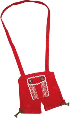 Produktbild von Tasche Seppelhose rot Trachten Dirndl  Karneval Fasching