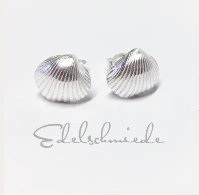 Produktbild von Ohrstecker in 925/- Sterling Silber "Muschel"