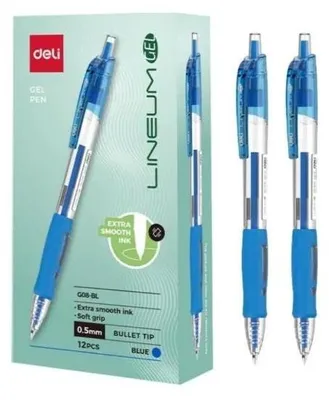 Immagine prodotto di Penna gel Arrix da 0,5 mm, blu (12 pezzi) DELI