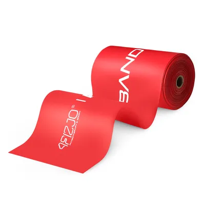 Produktbild von 4FIZJO FLAT BAND 30 m, Rehabilitationsband, Verschiedene Widerstände, Latex, für Training und Therapie, rot