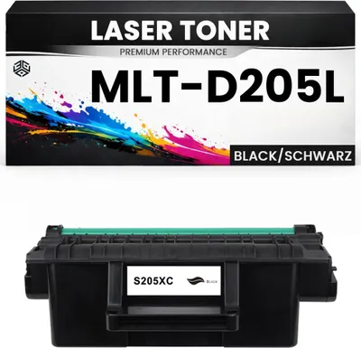 Produktbild von XXL Toner kompatibel für Samsung MLT-D205L(205) ML-3310D/3310ND/3312ND/3710ND/3710D/3712ND/3712DW SCX-5737FW/4833FD/4833FR/5637FR/4835FD/4835FR/5639FR/5739FW in Schwarz