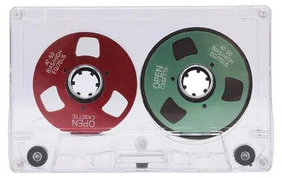 Immagine prodotto di Bobina vuota su supporto metallico, 50 minuti di registrazione con custodia trasparente per musica