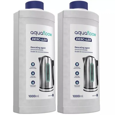 Obrázek produktu pro AquaFloow odstraňovač vodního kamene 2x 1000 ml pro kávovary, varné konvice a domácí spotřebiče