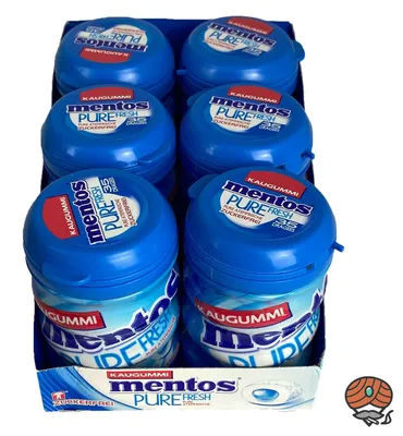 Produktbild von Mentos Pure Fresh Kaugummi, Zuckerfrei, Dose 6x 70g