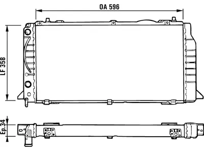 Produktbild von VALEO Kühler, Motorkühlung  731422