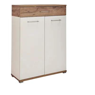 Produktbild von Schuhschrank DAKOTA-01, weiß, Navarra-Eiche-Nb., 89 x 118 x 37cm