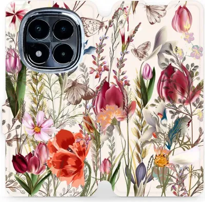 Produktbild von Handyhülle mit klappe für Xiaomi POCO X7, Mobiwear Book, Blumenstrauß