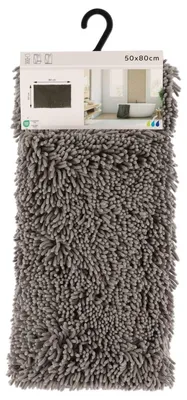 Produktbild von Tendance Badematte Mikrofaser - Hochflor - grau - 50 x 80 cm