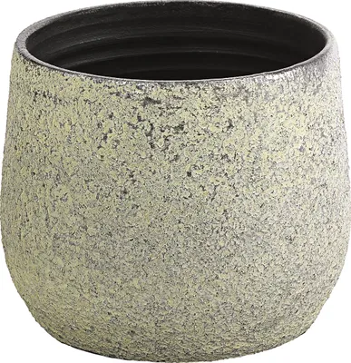 Produktbild von Dehner Übertopf Yves, Ø 30 cm, Höhe 27 cm, Keramik, silber