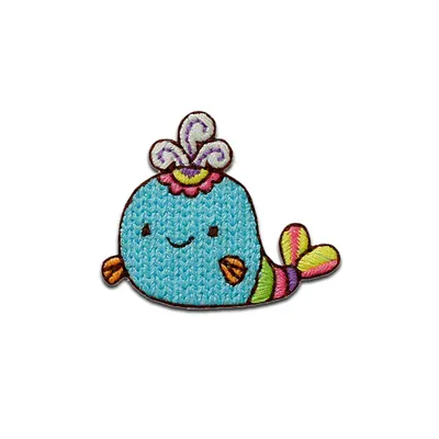 Produktbild von Mono-Quick Wal klein Tier - Aufnäher, Bügelbild, Aufbügler, Applikationen, Patches, Flicken, zum aufbügeln, Größe: 3 x 3,7 cm