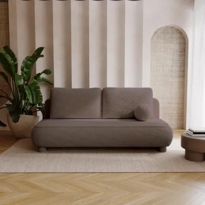 Produktbild von FurMeb24 SOFA GLOW 209 x 96 X 96 cm BRAUN - mit schlaffunktion und bettkasten