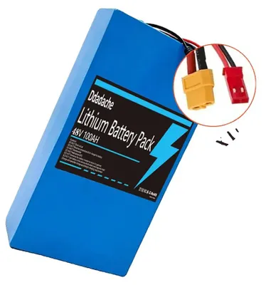 Produktbild von Lithium-Batteriepack, 48V, 100Ah Kapazität, 13S6P-XT60-JST