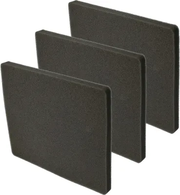 Produktbild von vhbw 3x Staubsaugerfilter kompatibel mit Electrolux ACX6205BB (910288711), ACX6205EC (910288747) Staubsauger - Abluftfilter (Schwammfilter) Schwarz