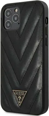 Produktbild von Guess V Quilted - Hlle fr iPhone 12 Pro Max (Schwarz)