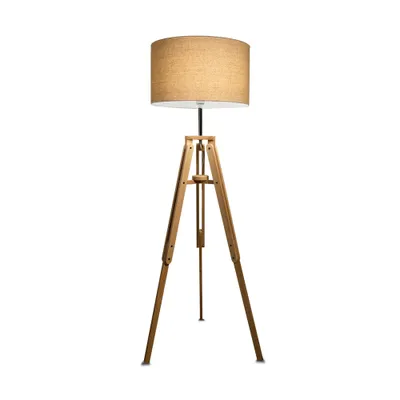 Produktbild von Pflanzgefäß Industrial-Minimal Klimt Metall-Holz Braun 1 Licht E27