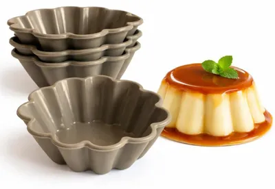 Productafbeelding van 3D siliconen chocoladevorm - Antiaanbak bakvorm voor taarten, ijs, kaarsen, snoepjes en gelatine - 4 stuks