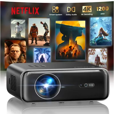 Obrázok produktu pre Prenosný projektor – 1200 ANSI lúmenov – 1080p Full HD – LCD – Bluetooth, HDMI – Domáce kino
