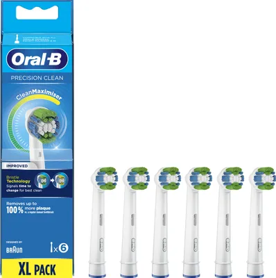 Obrázok produktu pre Oral-B Precision Clean 80339356, 6 kusov, Modrá, Biela, 3 mesiace, Nemecko, Oral-B, Alle Oral-B-handvatten, behalve Pulsonic en iO.