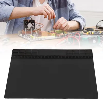Hitzebeständige Silikon-Lötmatte für Elektronikreparatur, rutschfeste Isoliermatte für Mobiltelefone und elektronische