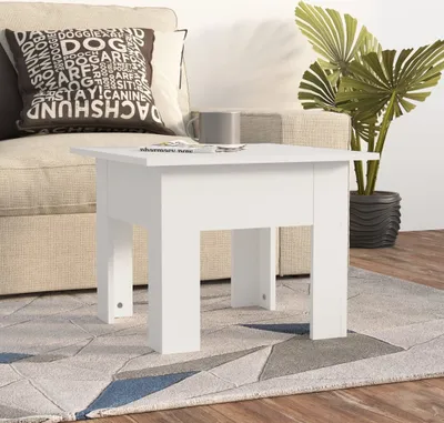 Produktbild von "2026 Promotion" Couchtisch Wohnzimmer - Kaffeetisch - Weiß - 55x55x42 cm Holzwerkstoff - Sofatisch CC27425