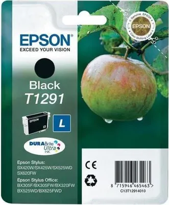 Produktbild von Epson Apple Singlepack Black T1291 DURABrite Ultra Ink