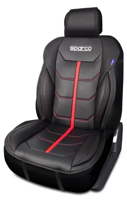 Obrázek produktu pro SPARCO polštář sedadla chránič sedadla univerzální černý červený chránič sedadla auta