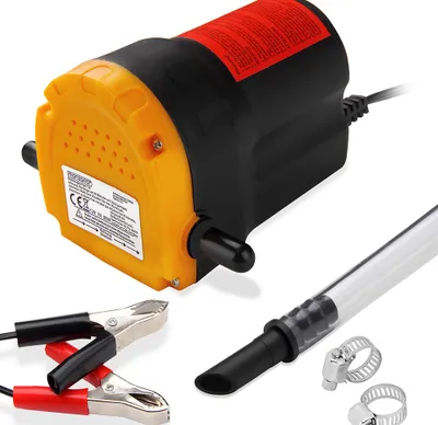 Produktbild von MONZANA® Ölabsaugpumpe elektrisch 12V 80 Watt 5l/min Ölpumpe Absaugpumpe Pumpe Dieselpumpe Ölwechselpumpe Kraftstoffpumpe für Auto Motorrad KFZ