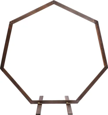 Image de Arche de mariage - Support de fond - 2,24 x 2,19 m - Capacité de charge : 5 kg - À monter soi-même - Aspect bois