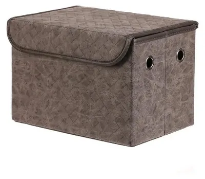 Obrázok produktu pre Autronic Koš regálový - látkový s víkem šedá barva (DT3012 GREY-M)