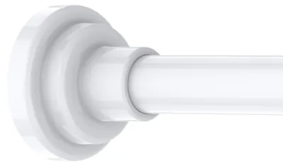 Immagine prodotto di Tenda da bagno telescopica, bianca, da 76 a 195 cm, diametro 25 mm