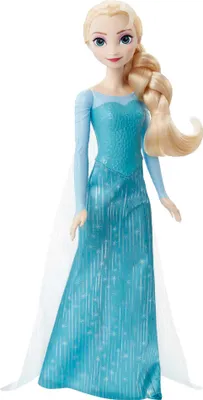 Produktbild von Disney Modepuppe Die Eiskönigin Elsa, Kunststoff & Stoff, Mehrfarbig, H: 292,1 mm B: 94,5 mm T: 38,6 mm, bewegliche Gelenke, abnehmbarer Rock & Schuhe, langes blondes Haar, zum Spielen und Sammeln