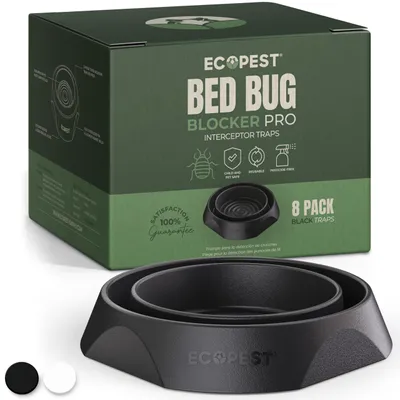 Immagine prodotto di Solidchoice - Set di 8 trappole per catturare le cimici da letto, da posizionare sulle gambe del letto