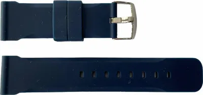 Image de Bracelet en Silicone Buzzufy Bleu Foncé Chrono 18mm