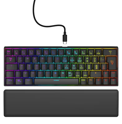Produktbild von Hama Exodus 760, Kabelgebunden, USB, Mechanischer Switch, QWERTZ, RGB-LED, Schwarz