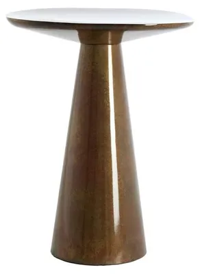 Produktbild von Stimmungsvoller bronzefarbener Metall-Beistelltisch Light & Living Abala