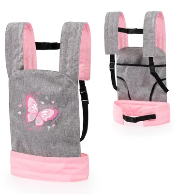Immagine prodotto di Imbragatura per bambole grigio/rosa