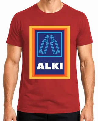 Imagen del producto de Camiseta para hombre, color rojo, talla M, con el texto: "Alki, bebedor, fiesta, idea de regalo, divertida, Mallorca, Malle"