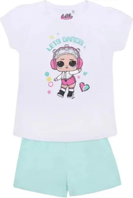 Produktbild von LOL Surprise Kinder Schlafanzug Pyjama – Weiß / 104