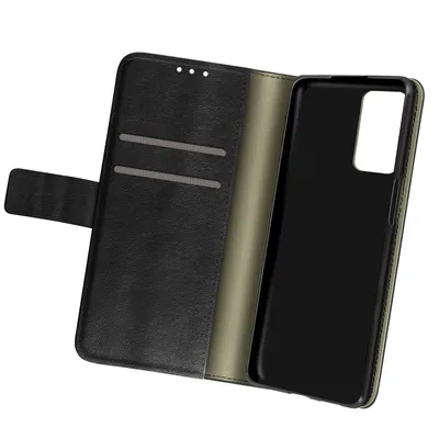 Image de Avizar, Housse en similicuir pour Oppo A54 5G / A74 5G avec emplacements pour cartes, Noir