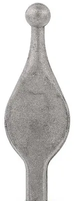 Produktbild von LogistSystem 1 Stück Zierspitze Metall - 120x42mm (HxB) / Basis: 12x12 Zaundekoration 40.065
