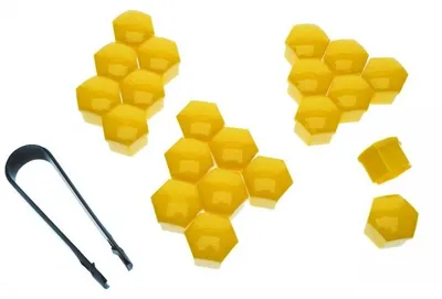Immagine prodotto di copribulloni blu da 19 mm, 20 pz.
