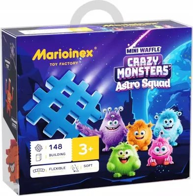 Produktbild von MARIOINEX Mini Crazy Monster Waffelblöcke 148 Teile 07009