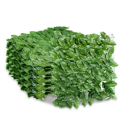 Produktbild von SWANEW Sichtschutzhecke Windschutz 1*3M Efeu Sichtschutz Balkonverkleidung Blätterzaun,Vanille